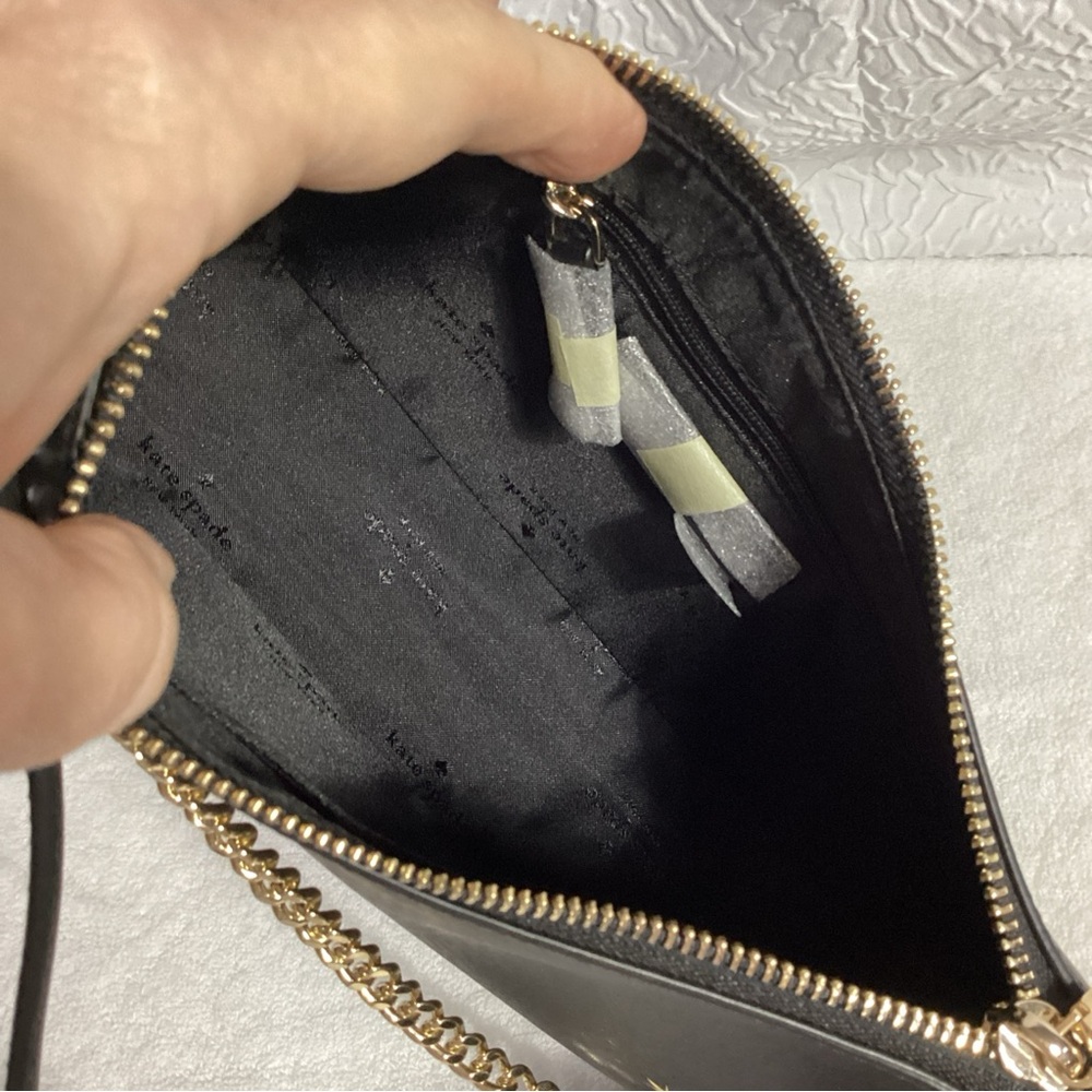 SOLD……..Kate Spade Disney Beauty and the Beast Belle Black Leather Convertible - Picture 10 of 13